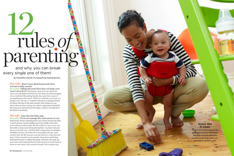 Spread from a rebranded Parenting magazine. The rebranding won MIN's redesign of the year in '09
